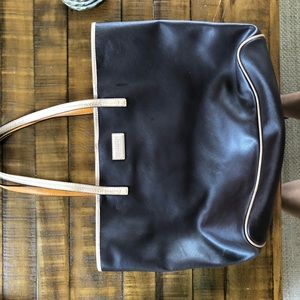 Dark brown coach purse